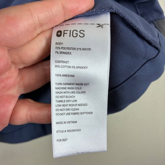 Figs Technical Collection Oran Scrubs Top Short Sleeve Size XL - Picture 6 of 8